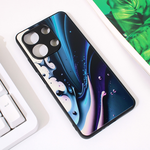Maska / futrola Abstract za Xiaomi Redmi Note 13 4G tamno plava.