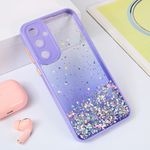 Maska / futrola Frame Glitter za Samsung A356B Galaxy A35 5G ljubicasta.