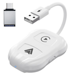 TechAdro Carplay Wireless Adapter za auto IOS 2 u 1 USB, Type C beli.