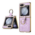 Maska / futrola Luxurious Shell Pattern za Samsung F741B Galaxy Z Flip 6 5G roze.