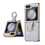 Maska / futrola Luxurious Shell Pattern za Samsung F741B Galaxy Z Flip 6 5G siva.