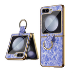 Maska / futrola Luxurious Shell Pattern za Samsung F741B Galaxy Z Flip 6 5G ljubicasta.