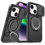 Maska / futrola CamShield Ring stand za iPhone 14 crna.