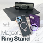 Maska / futrola Magsafe Ring Stand za iPhone 15 Pro Max 6.7 crna.