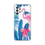 Silikonska maska / futrola print ultra tanka za Samsung A325 Galaxy A32 4G Summer Flamingo.