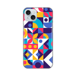 Silikonska maska / futrola print ultra tanka za iPhone 15 Plus Colorful Mosaic.