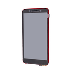 LCD displej za Alcatel OT 1C/5009D+touch screen crni+frame crveni SPO.