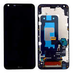 LCD displej za LG Q6 Plus +touchscreen crni+frame.
