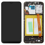 LCD displej za Samsung A202 Galaxy A20E + touchscreen + frame crni (Original Material).