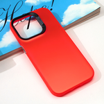 Maska / futrola providna za iPhone 15 Pro 6.1 crvena.