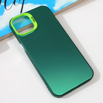 Maska / futrola providna za iPhone 14/13 6.1 zelena.
