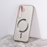 Maska / futrola Magsafe Stripe za Samsung S921B Galaxy S24 siva.