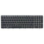 Tastatura za laptop HP 850 G3 sivi frame sa misem.