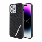 Maska / futrola Karl Lagerfeld Hc 3D Multi Logo za iPhone 15 Pro 6.1 crna (KLHCP15L3DMKRLK).