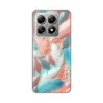 Silikonska maska / futrola print za Xiaomi 14T Pastel Feathers.