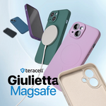 Silikonska maska / futrola Teracell Giulietta Magsafe za Samsung S918B Galaxy S23 Ultra crna.