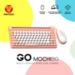 Combo mis tastatura wireless Fantech WK-897 GO Mochi80 narandzasti.