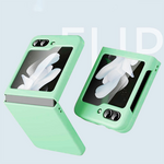 Maska / futrola Elegant Fold za Samsung F741B Galaxy Z Flip 6 5G svetlo zelena.