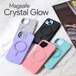 Maska / futrola za Magsafe Crystal Glow za iPhone 15 Pro Max 6.7 roze.