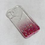 Maska / futrola Heart Glitter za iPhone 12 6.1 pink.