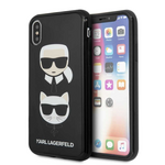 Maska / futrola Karl Lagerfeld TPU Choupette za iPhone X/XS crna (KLHCPXTPUKICKC).