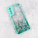 Maska / futrola Frame Glitter za Samsung G991 Galaxy S21 mint.