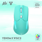 Mis Wireless Gaming Fantech WGC2 Venom II Mint Edition.