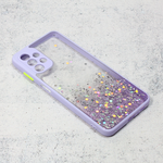 Maska / futrola Frame Glitter za Samsung A135 Galaxy A13 4G ljubicasta.