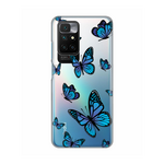 Silikonska maska / futrola print ultra tanka za Xiaomi Redmi 10/Redmi 10 Prime Blue butterfly.