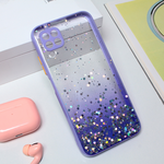 Maska / futrola Frame Glitter za Huawei P40 Lite ljubicasta.