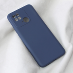 Maska / futrola Teracell Soft Velvet za Xiaomi Redmi 10C tamno plava.