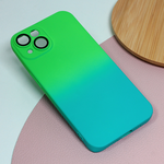 Maska / futrola Rainbow Spring za iPhone 14 zeleno svetlo plava.