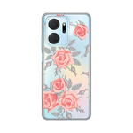 Silikonska maska / futrola print ultra tanka za Huawei Honor X7a Elegant Roses.