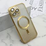 Maska / futrola GLITTER MAGSAFE za iPhone 15 Pro Max (6.7) zlatna (MS).