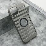 Maska / futrola LINES LOGO CUT za iPhone 14 (6.1) siva (MS).