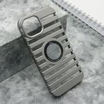 Maska / futrola LINES LOGO CUT za iPhone 15 siva (MS).