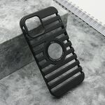Maska / futrola LINES LOGO CUT za Iphone 12/12 Pro (6.1) crna (MS).