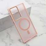 Maska / futrola SILKY MAGSAFE II za Samsung Galaxy S23 Ultra roze (MS).