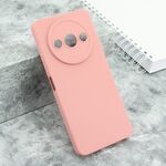 Silikonska maska / futrola Pro Camera za Xiaomi Redmi A3 roze (MS).