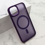 Maska / futrola SILKY MAGSAFE II za iPhone 14 (6.1) ljubicasta (MS).