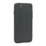 Silikonska maska / futrola CARBON LIGHT za iPhone 7/8/SE (2020/2022) crna (MS).