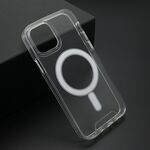 Maska / futrola STANDARD MagSafe za iPhone 12 providna (bela) (MS).