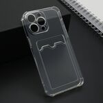 Maska / futrola Transparent CARD POCKET za iPhone 15 Pro Max (6.7) providna (MS).