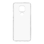Silikonska maska / futrola ultra tanka PROTECT silikon za Motorola Moto G9 Play providna (bela) (MS).