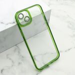 Maska / futrola DIAMOND LENS za iPhone 15 Plus zelena (MS).