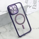 Maska / futrola DIAMOND MagSafe za iPhone 15 Pro Max (6.7) ljubicasta (MS).