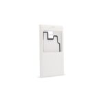 Maska / futrola Fashion View Back cover za Samsung I9600 S5/G900 sa Smart Card Activation bela.