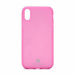 Silikonska maska / futrola Teracell Giulietta za iPhone XS Max pink.