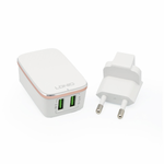 Kucni punjac LDNIO A2204 2xUSB 5V 2.4A sa type C kablom beli.