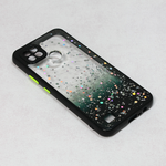 Maska / futrola Frame Glitter za Realme C21 crna.